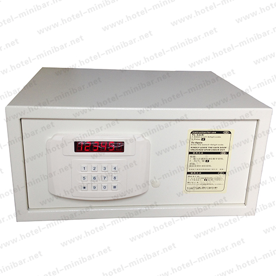 Hotel bedroom safes with laptop size
